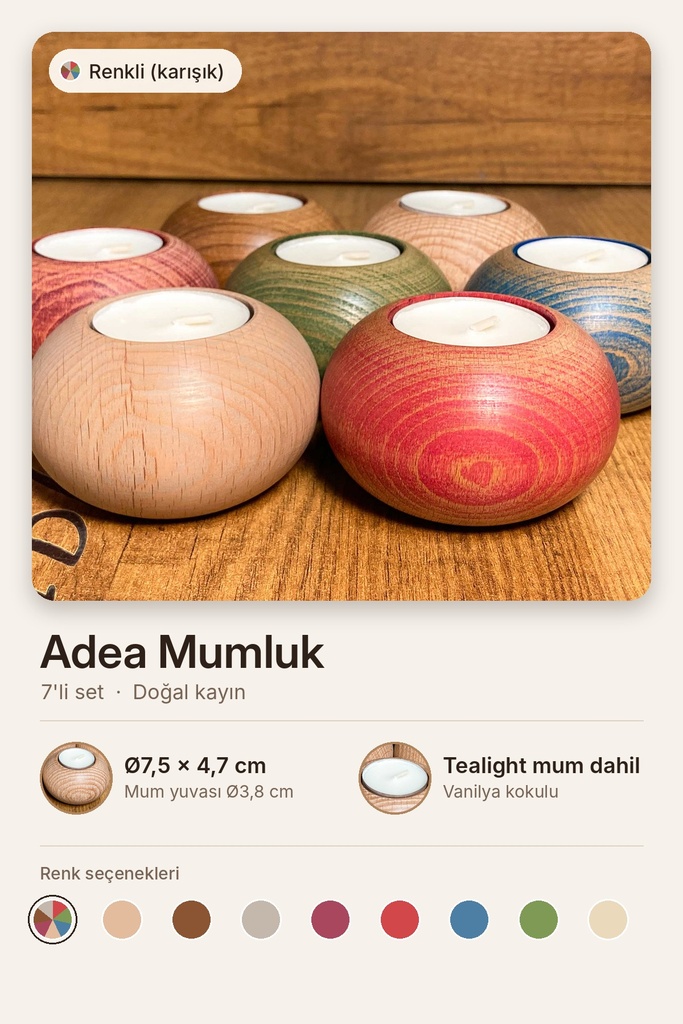 Adea Mumluk Renkli